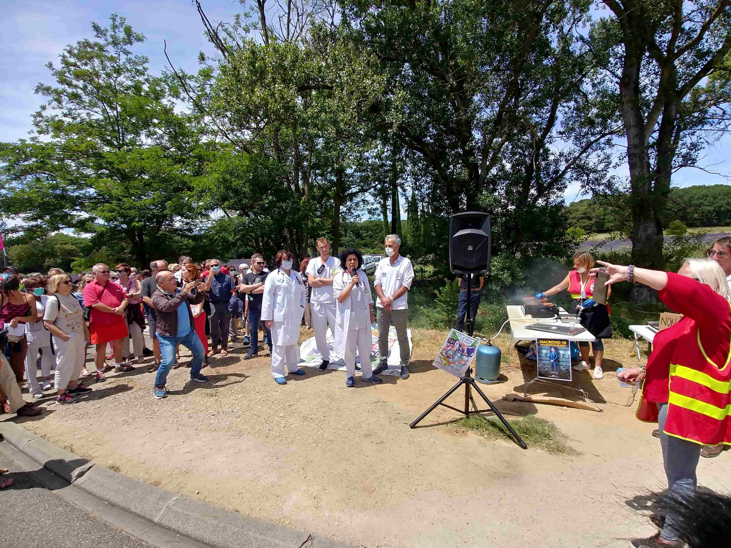 Manifestation hôpital Montélimar