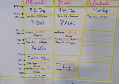 Séjour Média jeunes : le planning des activités radio