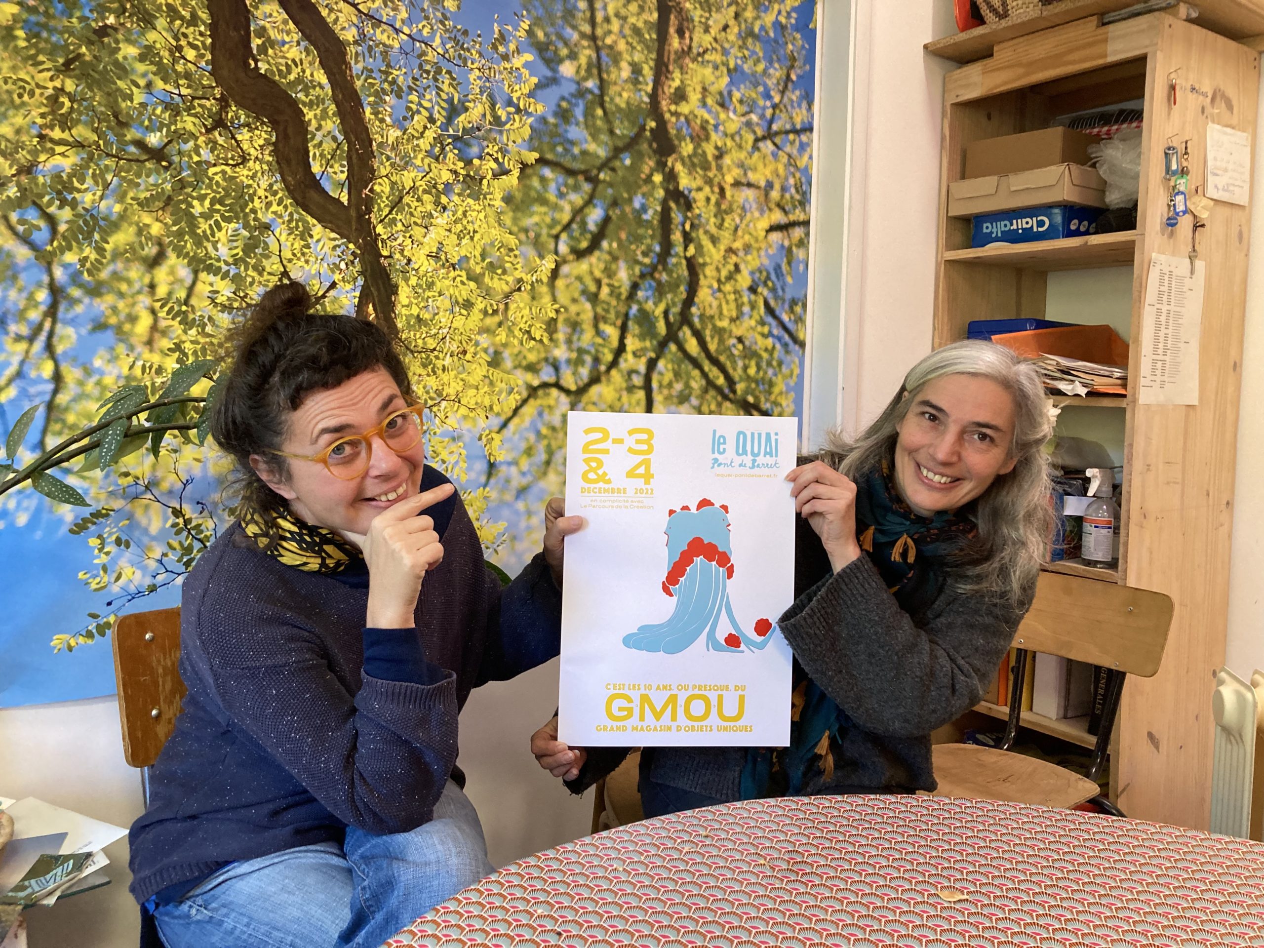 Delphine et Marie au Quai pour présenter le GMOU 2022
