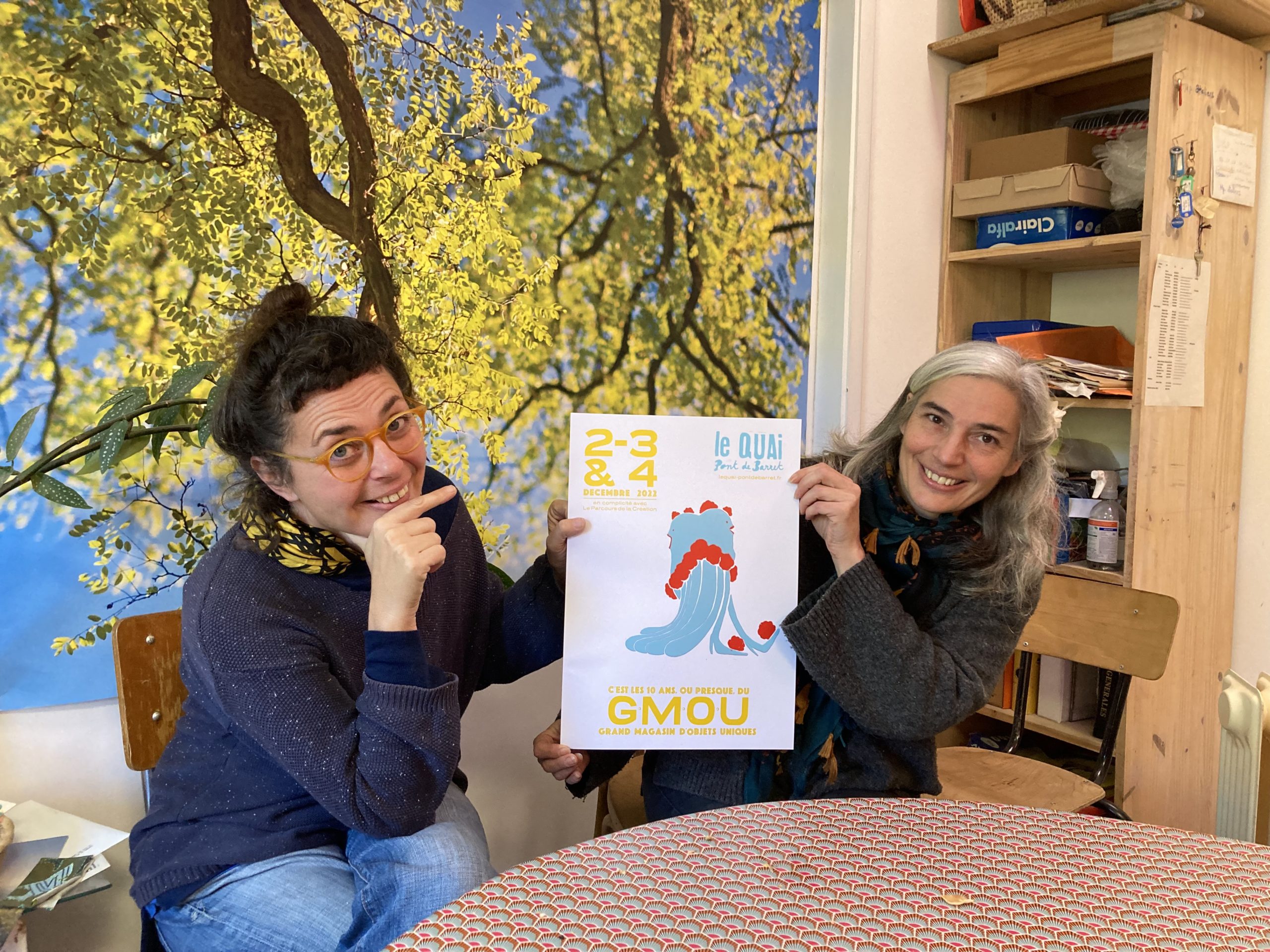 IMG-1605 Delphine et Marie au Quai pour présenter le GMOU 2022