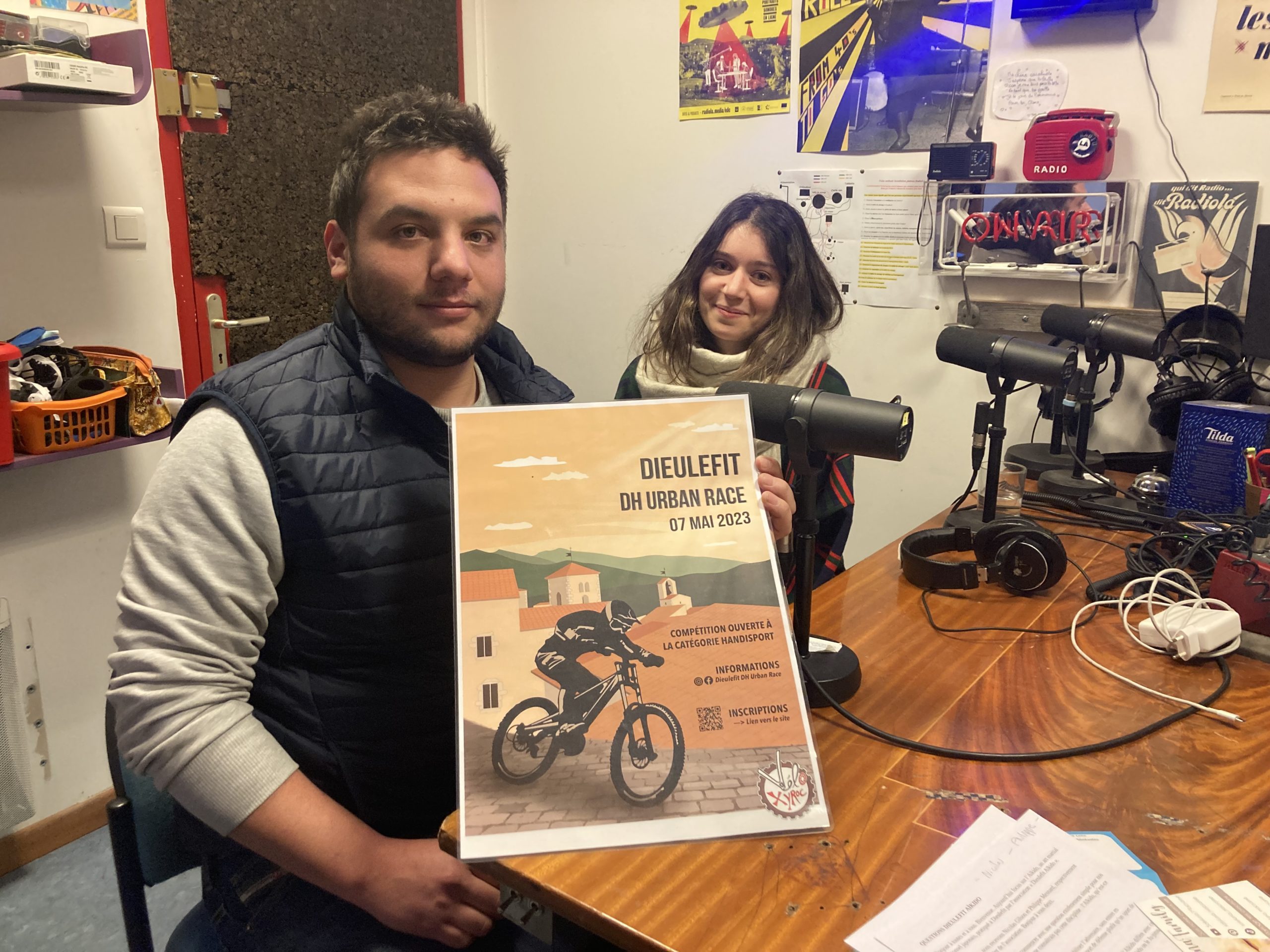 Sofiane et Juliette du club de VTT Véloxyroc