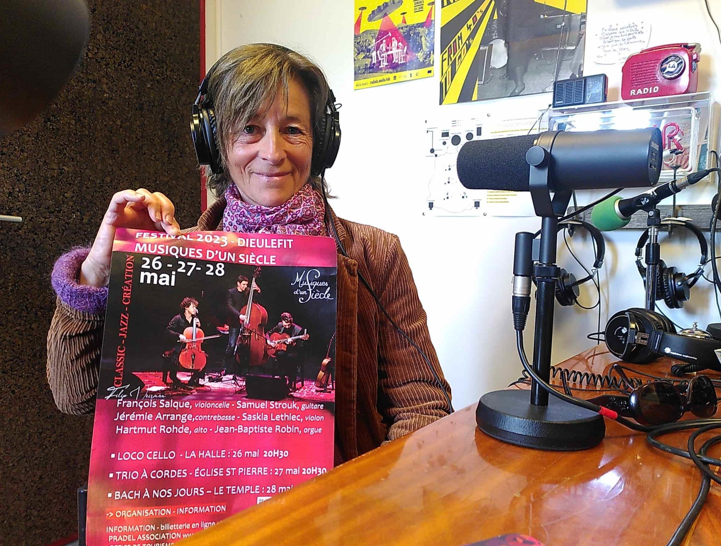 Pascaline Dallemagne, présidente de l'association Pradel, qui organise le festival Musiques d'un siècle à Dieulefit.