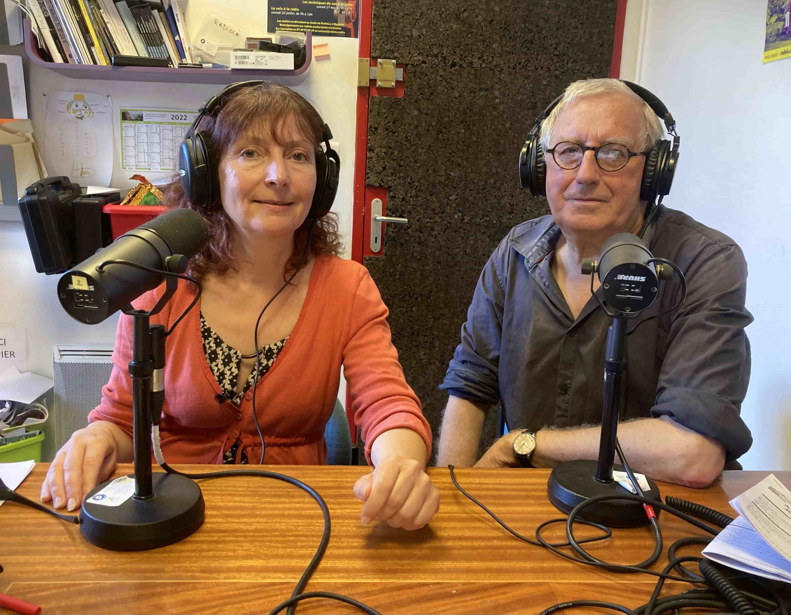 Aline Raffy et Pierre Martin de l'association Pierres Vives.