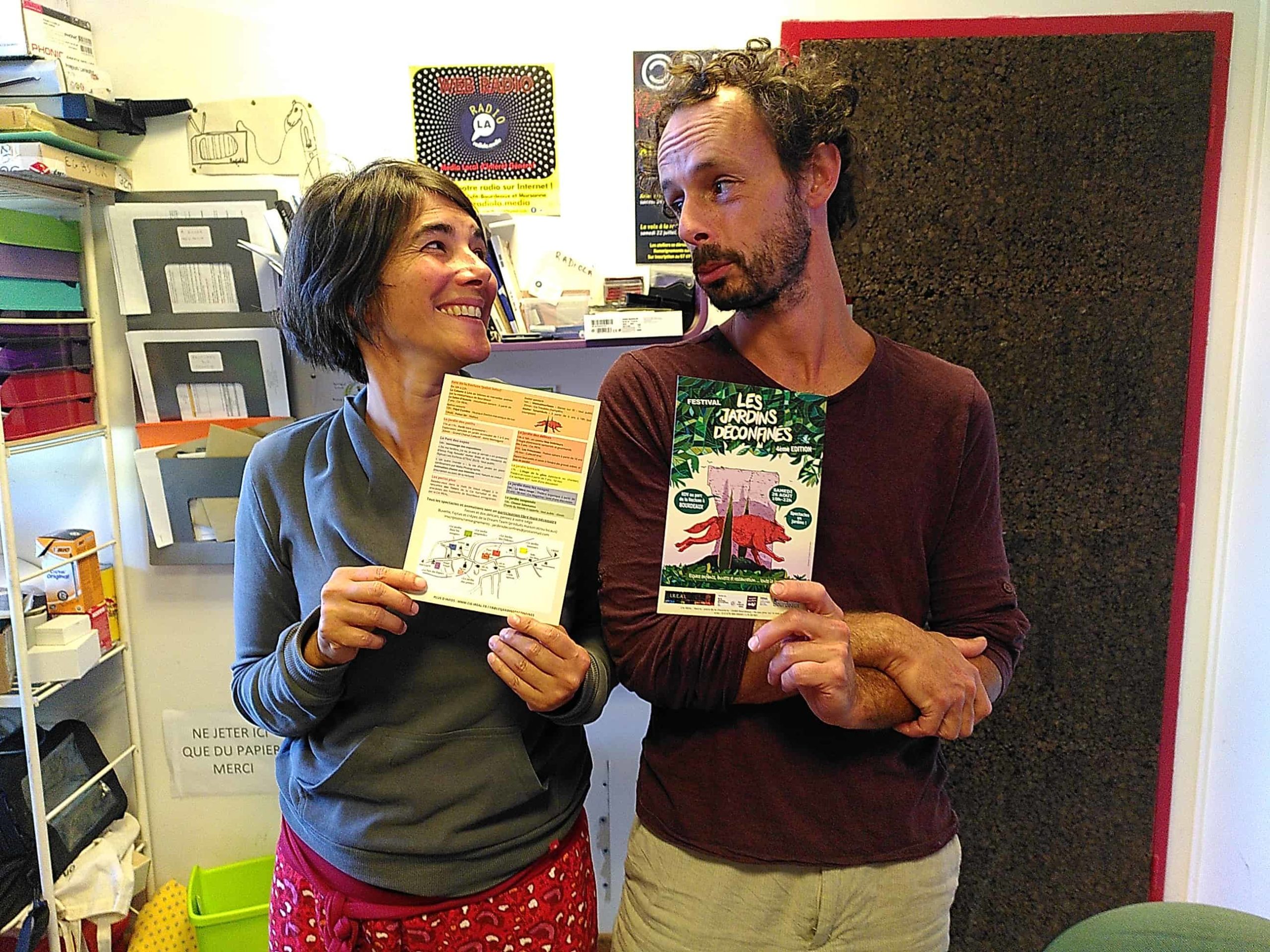 Dans les jardins deconfines de bourdeaux mathilde arnaud et Billy