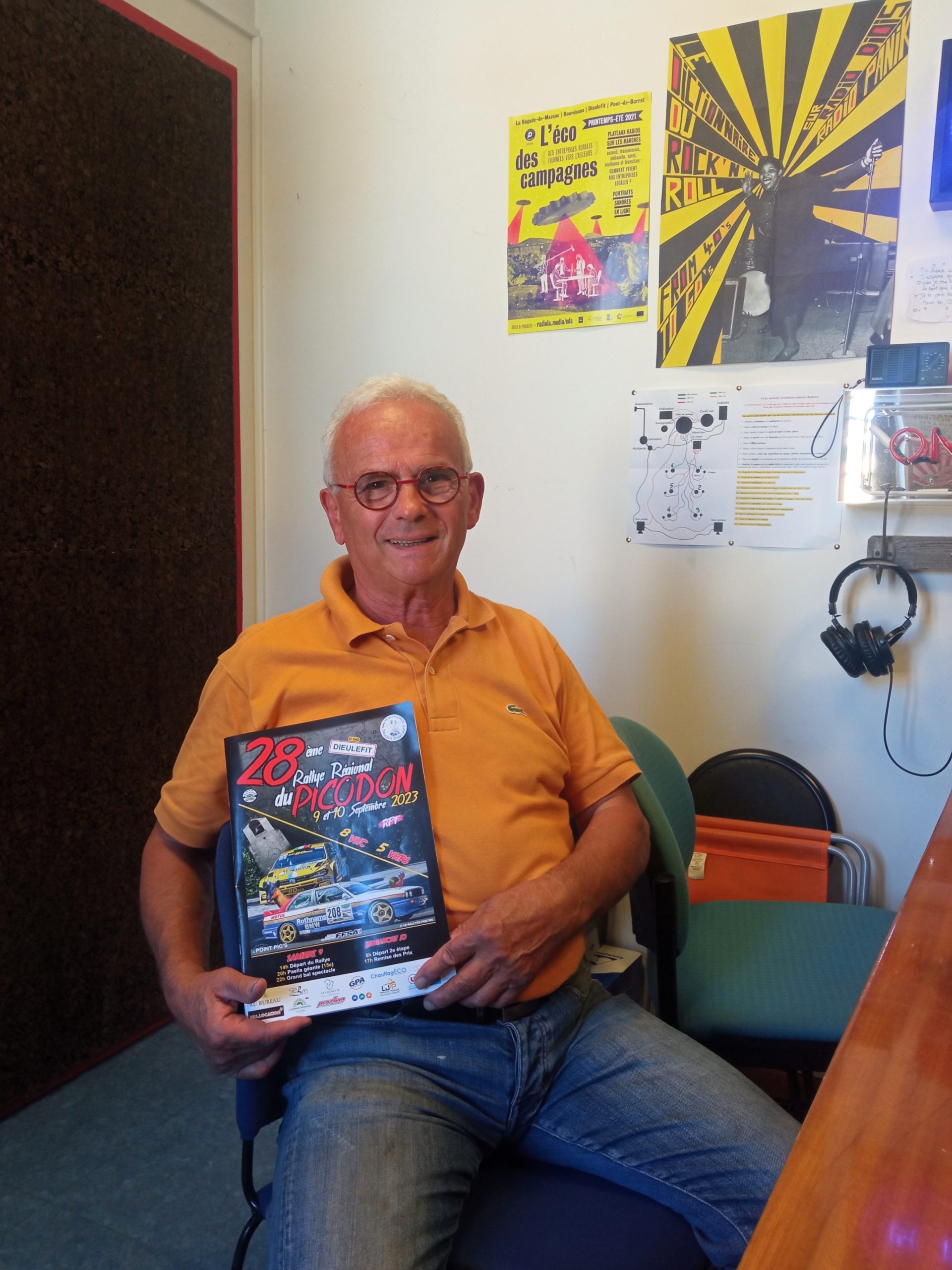 Bernard Pellegrin, président de l'association Dieulefit sport auto.