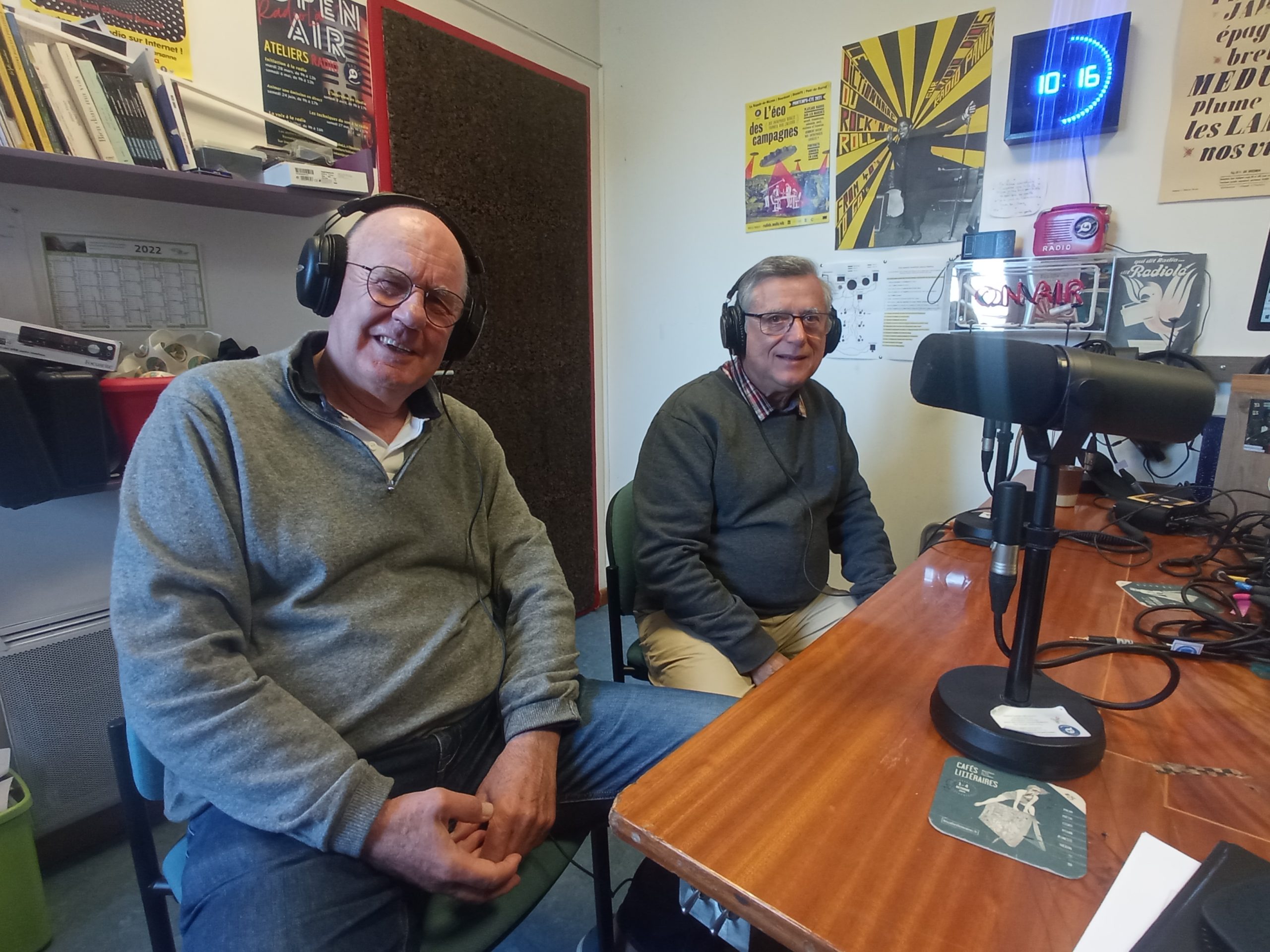 Rogier Van de Panne et Patrice Natier de l'association Le Savoir Partagé.