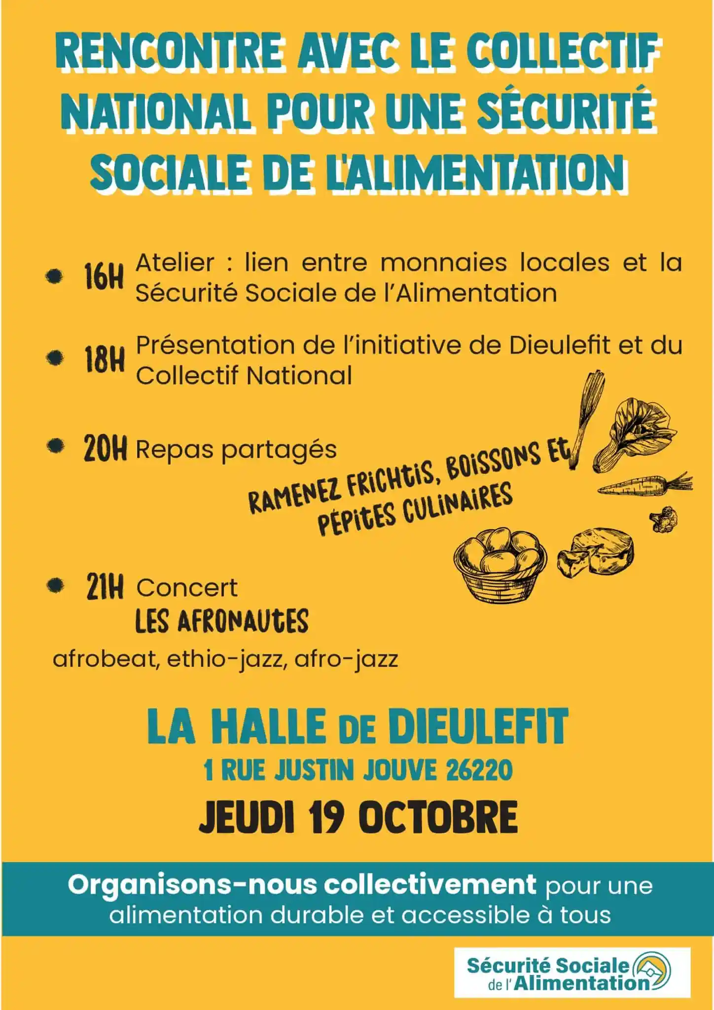 Camille Perrin et Diane Hafkin, du collectif local pour un sécurité sociale de l'alimentation.