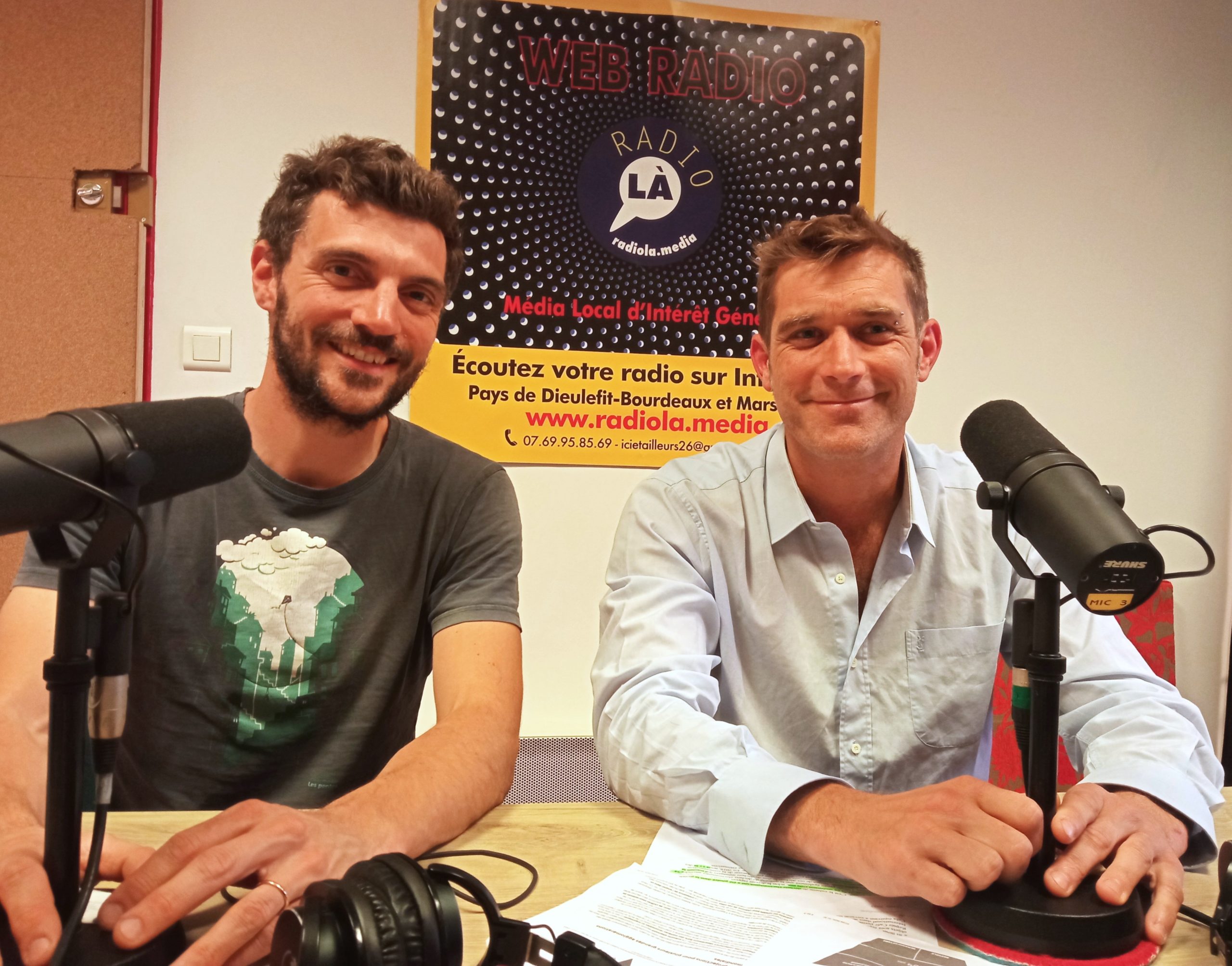 Sylvain et Rémy, réparateurs bénévoles à Bourdeaux et au Poët-Laval