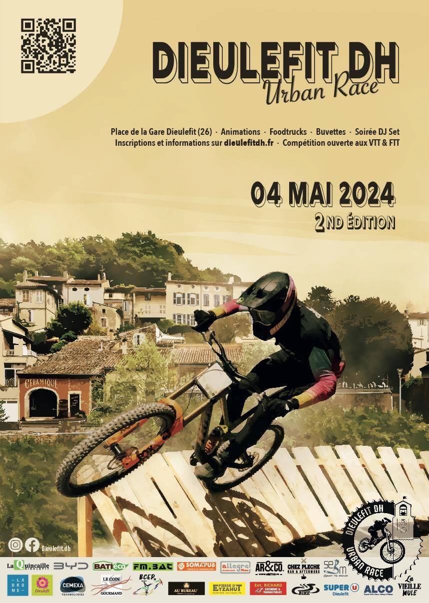 L'affiche de l'édition 2024 de la DH Urban race à Dieulefit.
