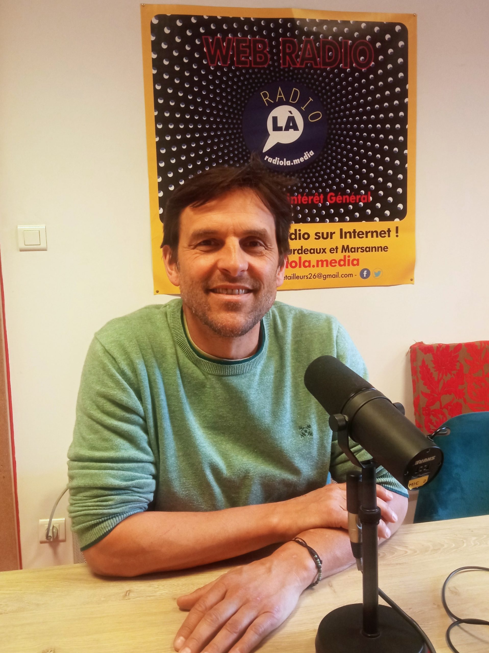 Arnaud Tortel Arnaud Tortel dans le studio de RadioLà.