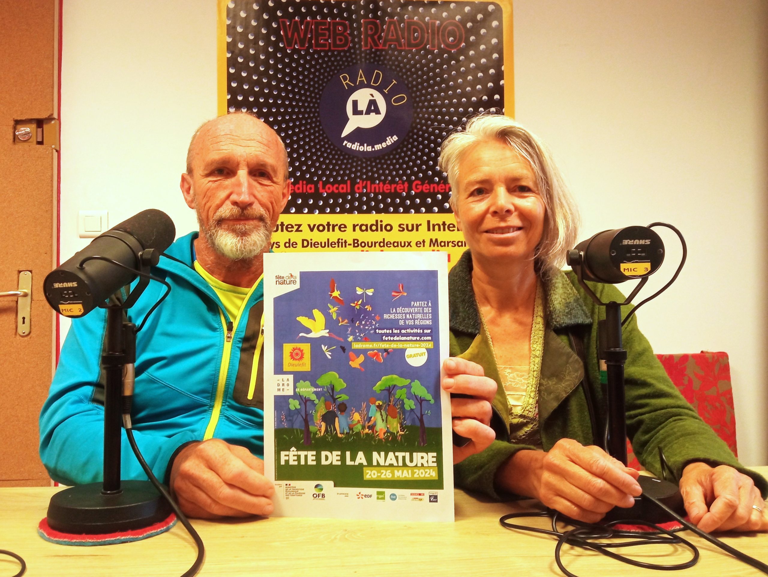Laurent Audras et Laurence Girard au micro de RadioLà.