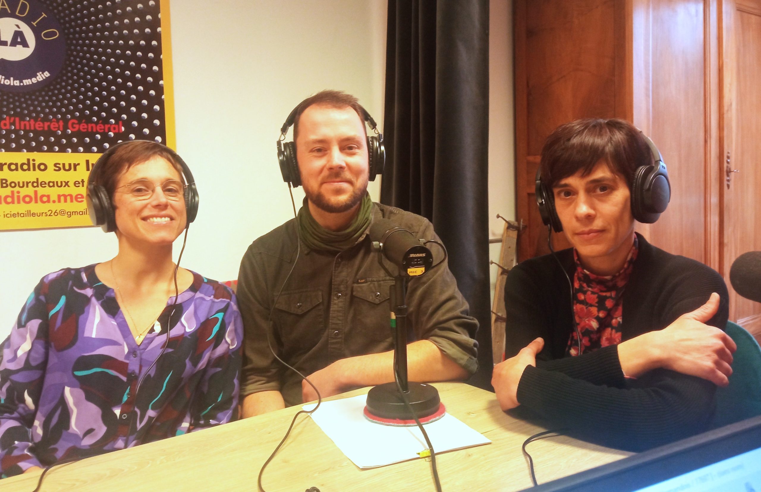 Marie-Laure Simon, Adrien Givodan et Lara Lachens, professionnels de santé impliqués dans le projet de Maison de santé à Dieulefit.