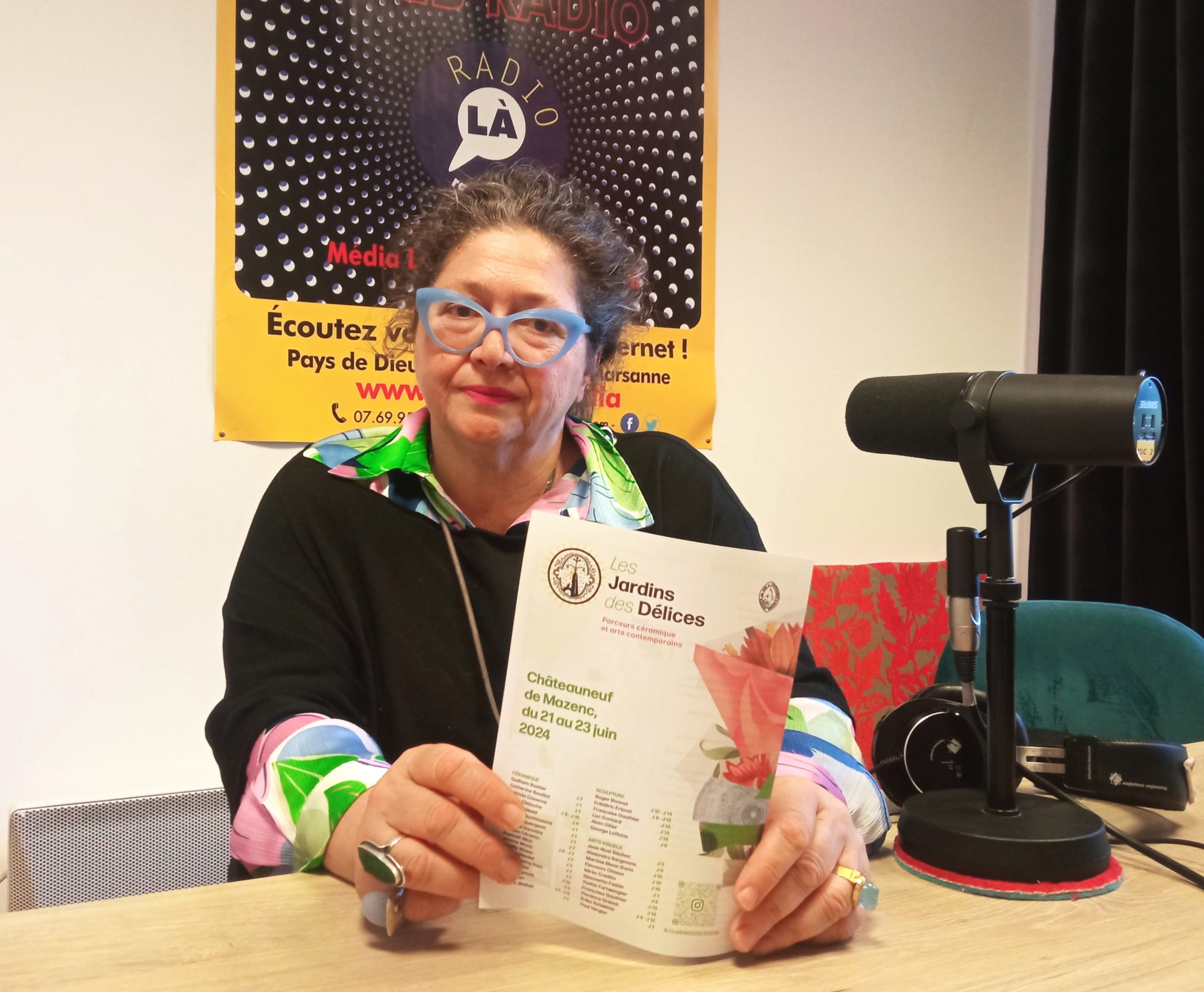 Elisa Villari, présidente de l'association Les Amis de Châteauneuf-de-Mazenc.