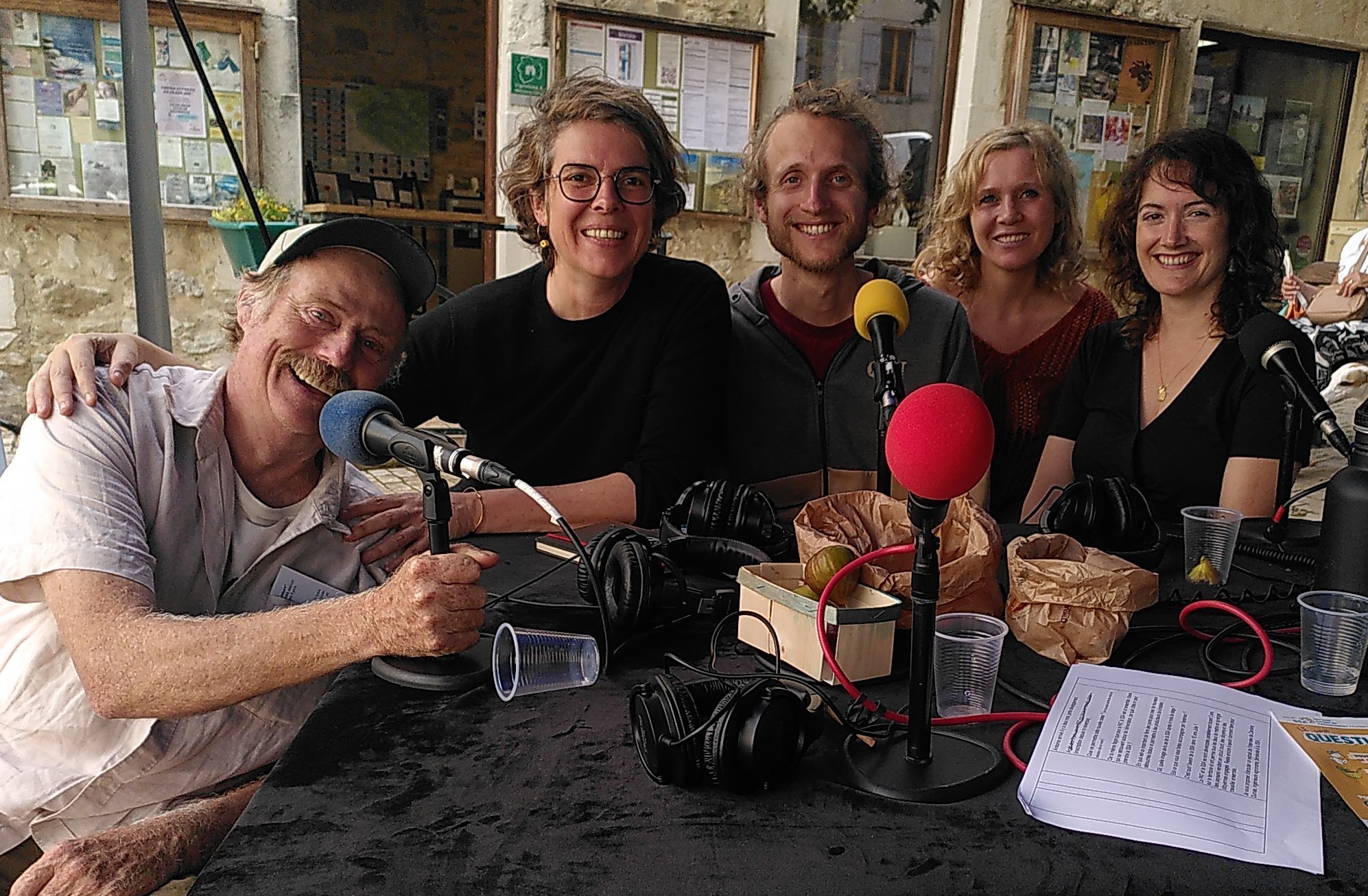 Les défis de l'alimentation locale au pays de Dieulefit Bourdeaux, Vincent Delmas, Gil Kent, jUlie Yon et christelle Harmegnies