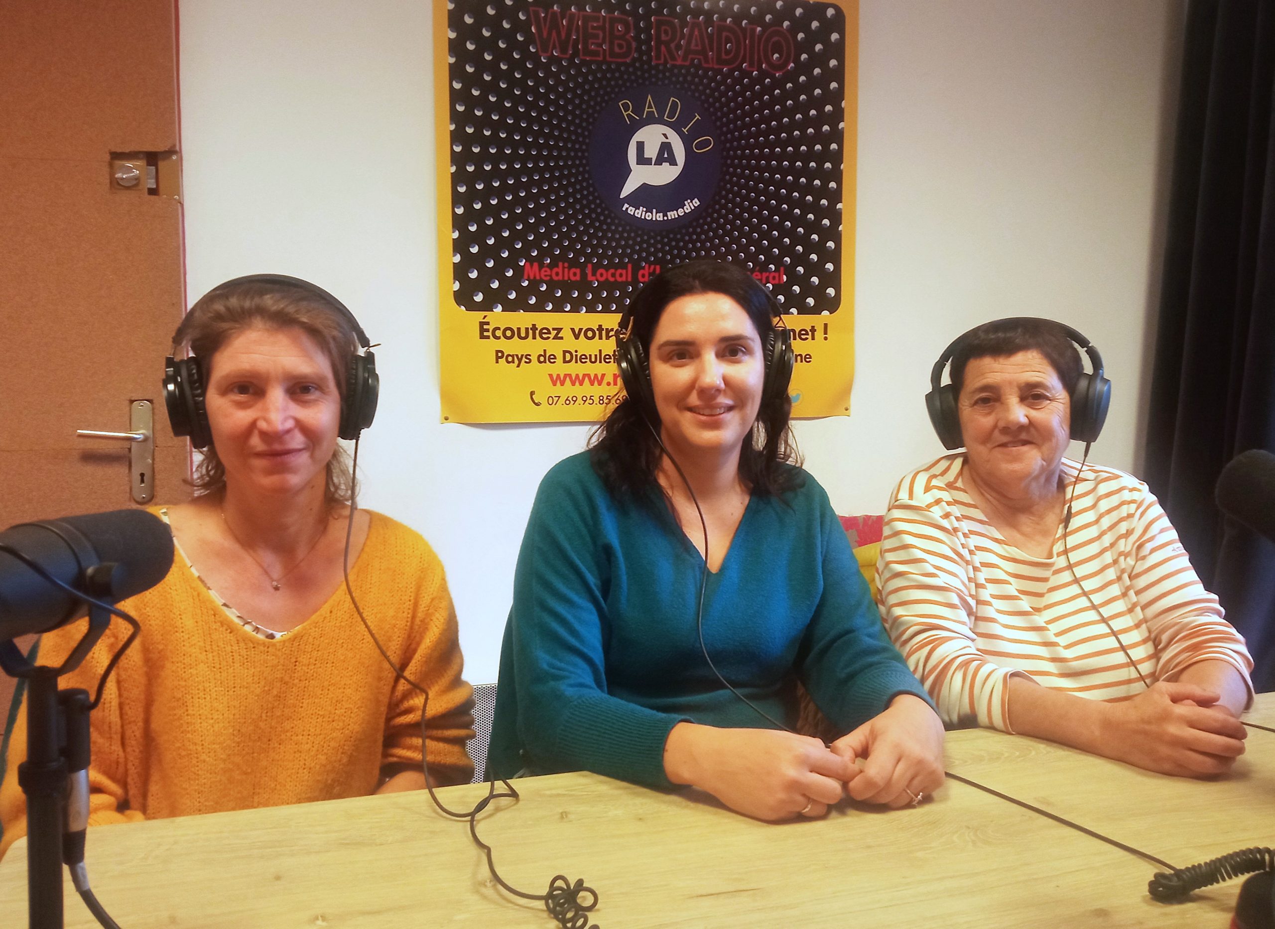 Maria Devred, Céline Augnacs et Annie Ressouche, du Lien 26.