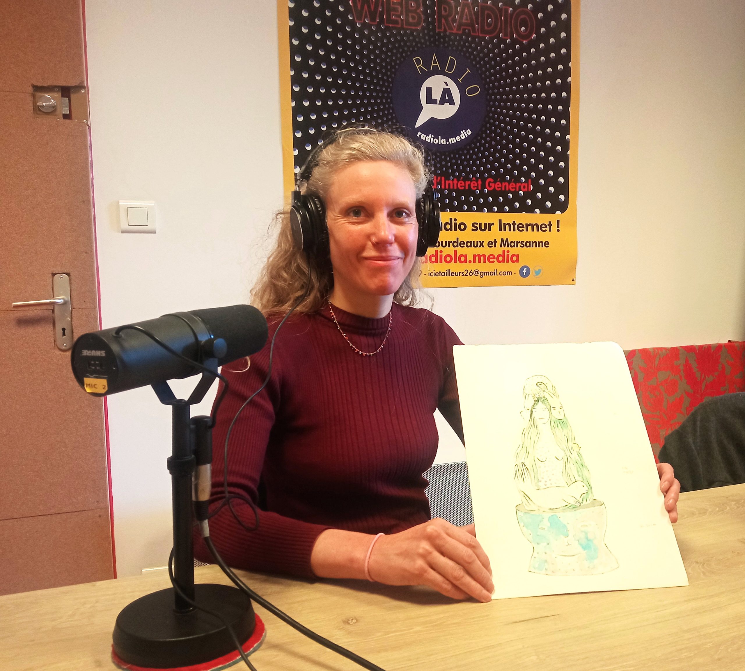 L'artiste Sarah Clotuche au micro de RadioLà.