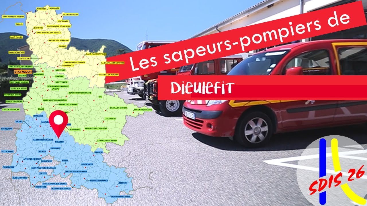 Les sapeurs-pompiers de Dieulefit.