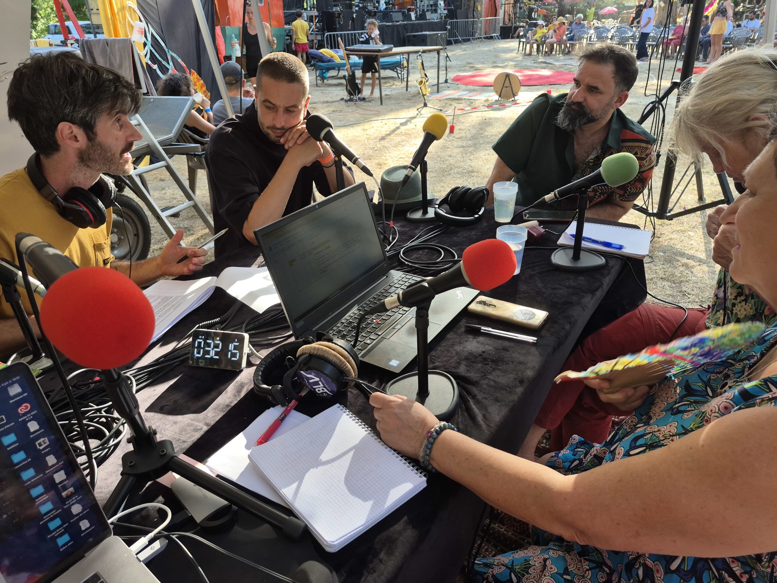 Bashir Massad, Nazir Rahguzar et Mylène Sualoy à radio Bizz'Art 2025