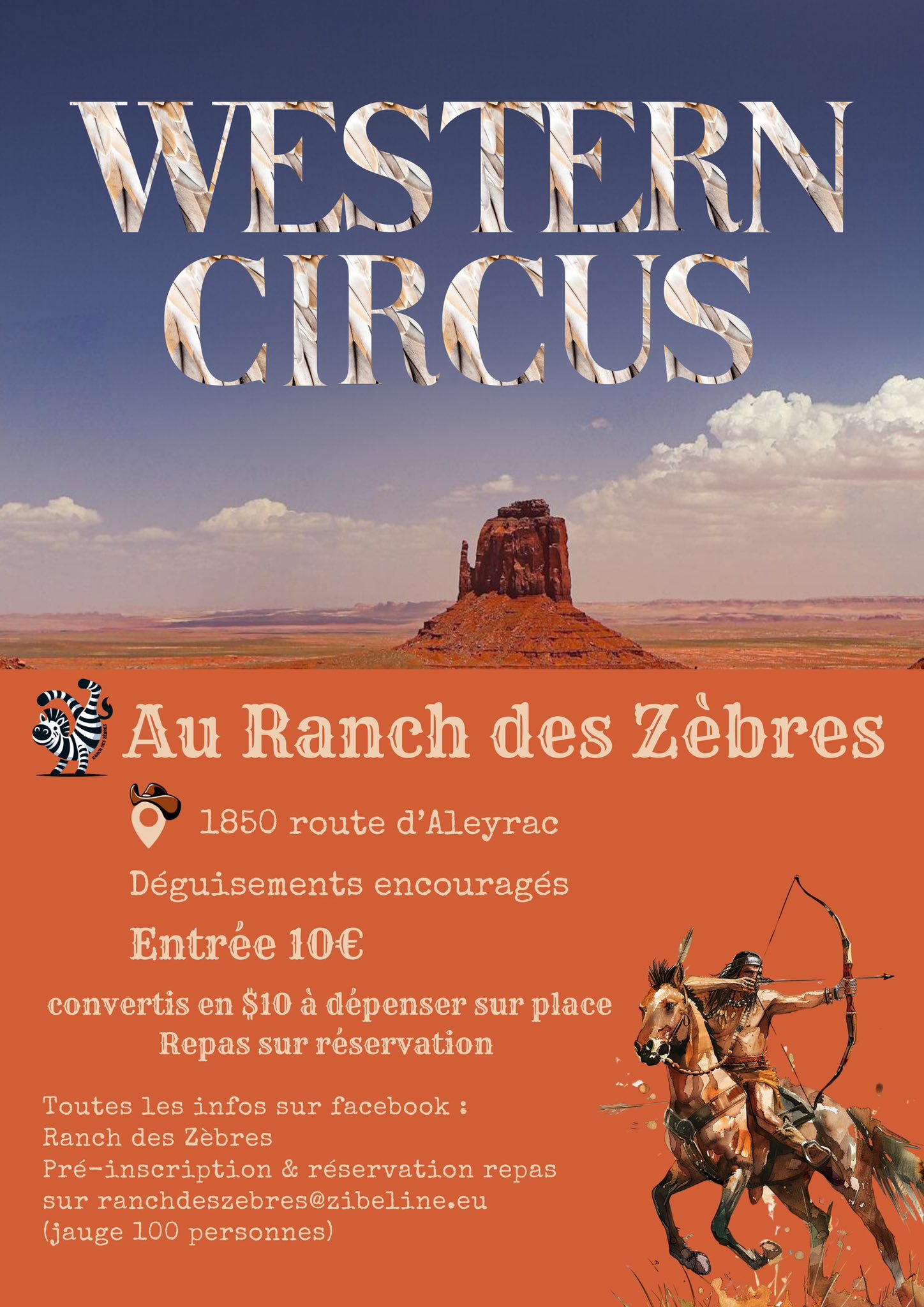 Affiche Ranch des Zèbres recto.