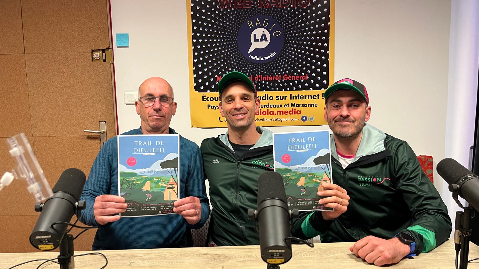 Trail de Dieulefit : Charlie Mongault, Jean-Luc Chalon, Maxime Tritschberger